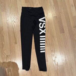 Black Leggings with White VSX Logo